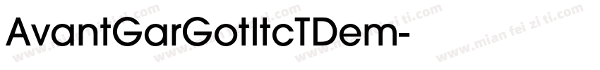AvantGarGotItcTDem字体转换