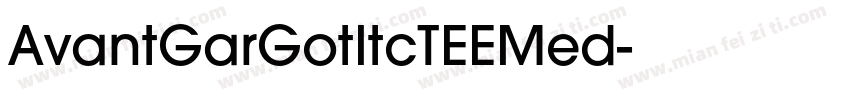 AvantGarGotItcTEEMed字体转换