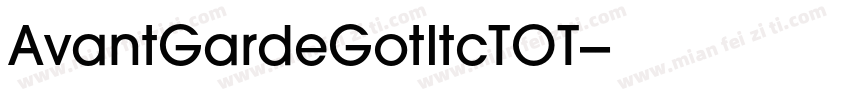 AvantGardeGotItcTOT-字体转换