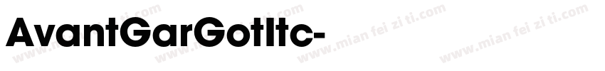 AvantGarGotItc字体转换