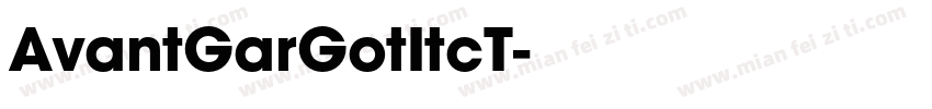 AvantGarGotItcT字体转换