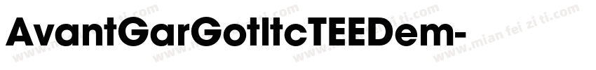 AvantGarGotltcTEEDem字体转换