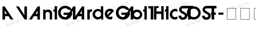 AvantGardeGotItcTOT-字体转换