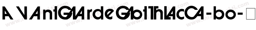 AvantGardeGothicC-bo字体转换