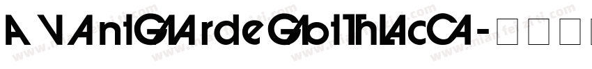 AvantGardeGothicC字体转换