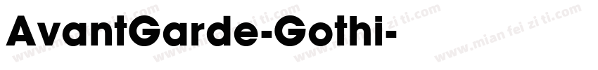 AvantGarde-Gothi字体转换