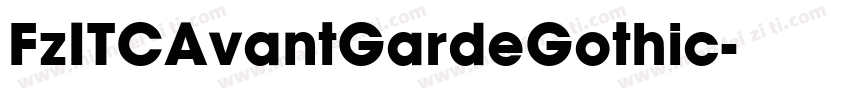 FzITCAvantGardeGothic字体转换