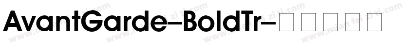 AvantGarde-BoldTr字体转换