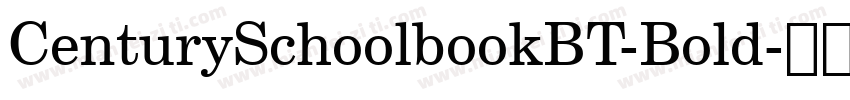 CenturySchoolbookBT-Bold字体转换