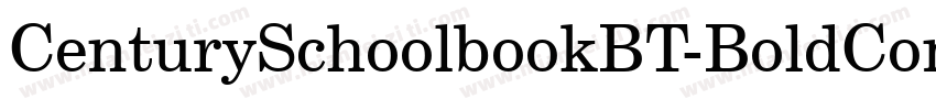 CenturySchoolbookBT-BoldCond字体转换