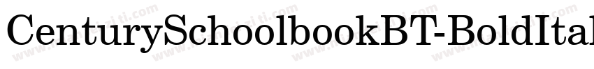 CenturySchoolbookBT-BoldItalic字体转换