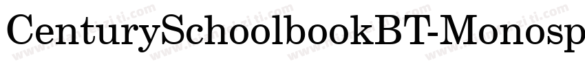 CenturySchoolbookBT-Monospace字体转换