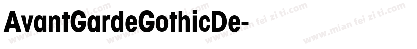 AvantGardeGothicDe字体转换