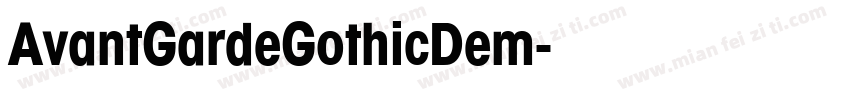 AvantGardeGothicDem字体转换