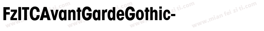 FzITCAvantGardeGothic字体转换