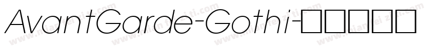 AvantGarde-Gothi字体转换