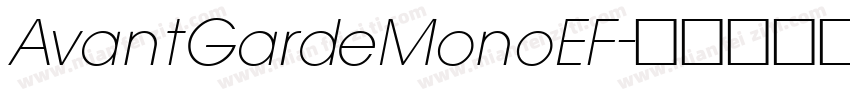 AvantGardeMonoEF字体转换