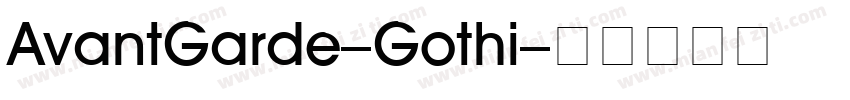 AvantGarde-Gothi字体转换