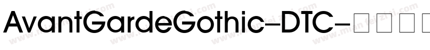 AvantGardeGothic-DTC字体转换