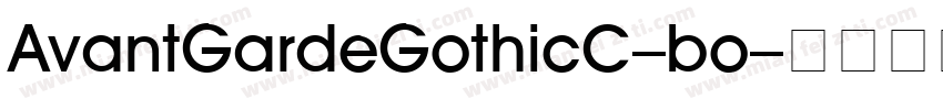 AvantGardeGothicC-bo字体转换