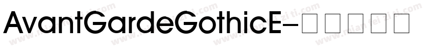 AvantGardeGothicE字体转换