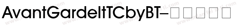 AvantGardeItTCbyBT字体转换