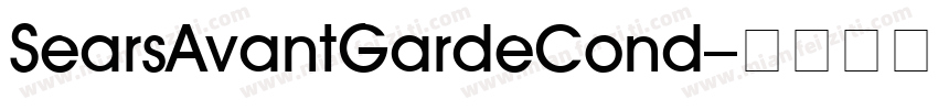 SearsAvantGardeCond字体转换