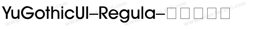 YuGothicUI-Regula字体转换
