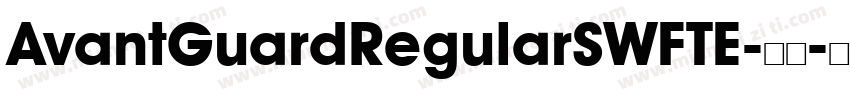 AvantGuardRegularSWFTE-常规字体转换