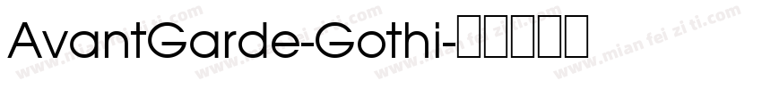 AvantGarde-Gothi字体转换
