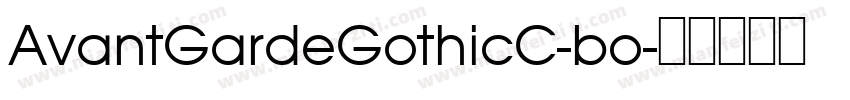 AvantGardeGothicC-bo字体转换