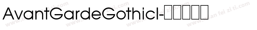 AvantGardeGothicI字体转换