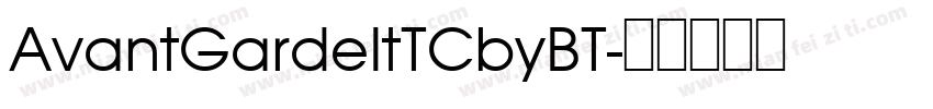 AvantGardeItTCbyBT字体转换
