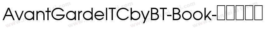 AvantGardelTCbyBT-Book字体转换