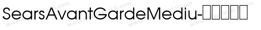 SearsAvantGardeMediu字体转换