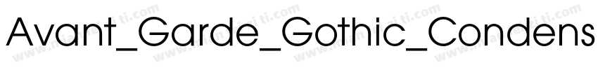 Avant_Garde_Gothic_Condensed_Medium字体转换