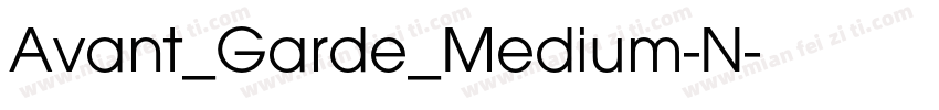 Avant_Garde_Medium-N字体转换