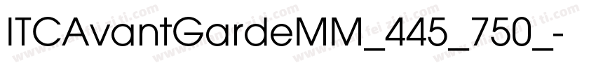 ITCAvantGardeMM_445_750_字体转换