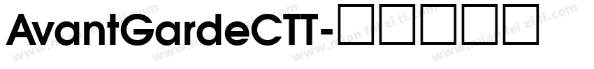 AvantGardeCTT字体转换