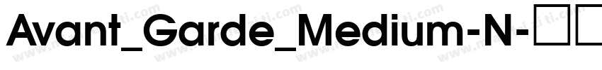 Avant_Garde_Medium-N字体转换