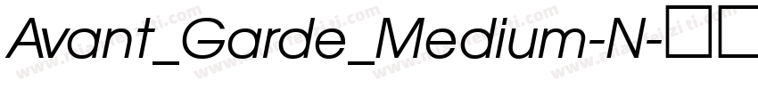 Avant_Garde_Medium-N字体转换