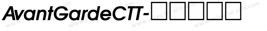 AvantGardeCTT字体转换
