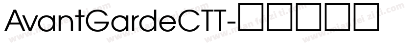 AvantGardeCTT字体转换