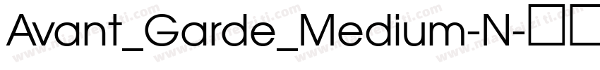 Avant_Garde_Medium-N字体转换