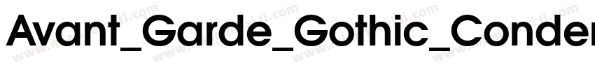 Avant_Garde_Gothic_Condensed_Medium字体转换