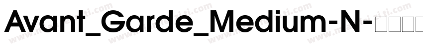 Avant_Garde_Medium-N字体转换