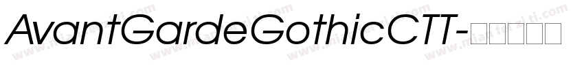 AvantGardeGothicCTT字体转换