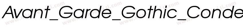 Avant_Garde_Gothic_Condensed_Medium字体转换