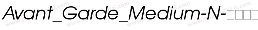 Avant_Garde_Medium-N字体转换