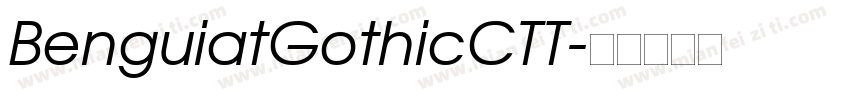 BenguiatGothicCTT字体转换